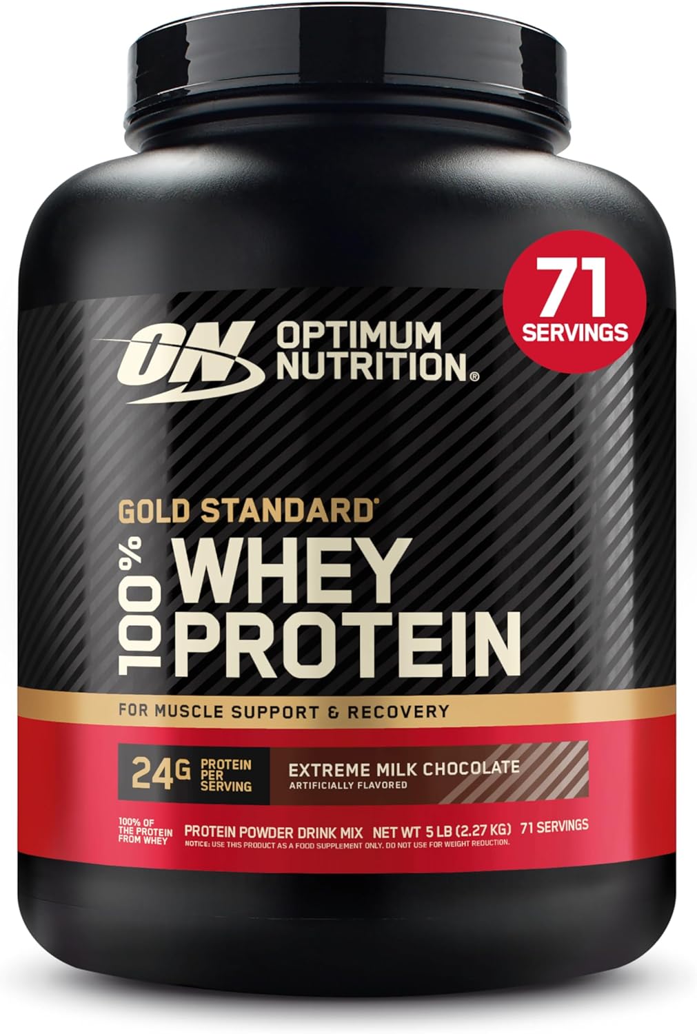 Optimum Nutrition Gold Standard 100% Whey Protein Powder, Extreme Milk
