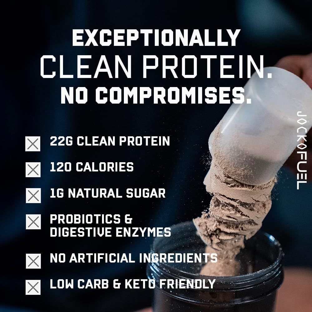 Jocko Fuel Whey Protein Powder, Strawberry Milkshake, 22g Protein, Digestive - View 4