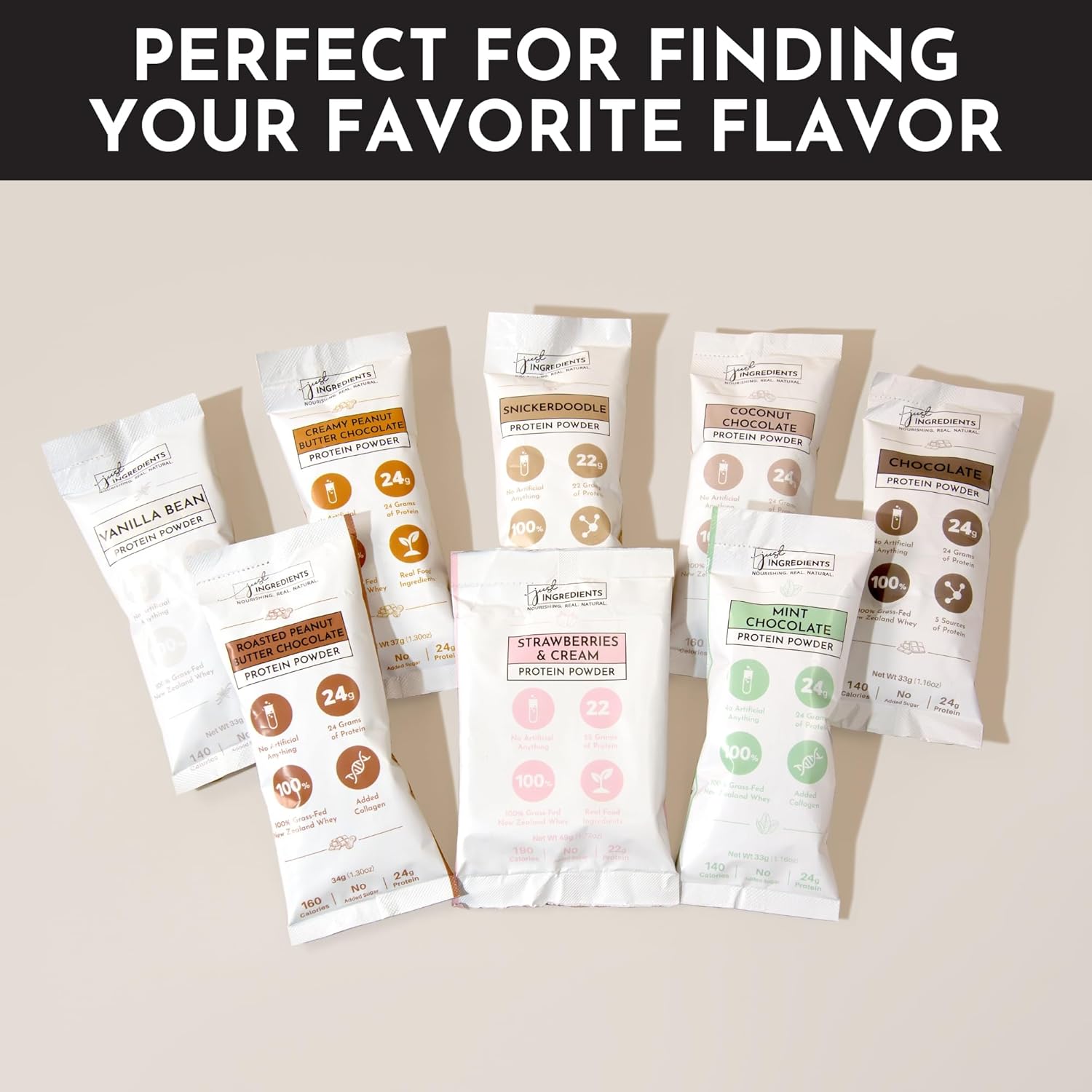 Protein Powder Made with 100% Grass Fed, Non Denatured Whey | Four Different - View 6