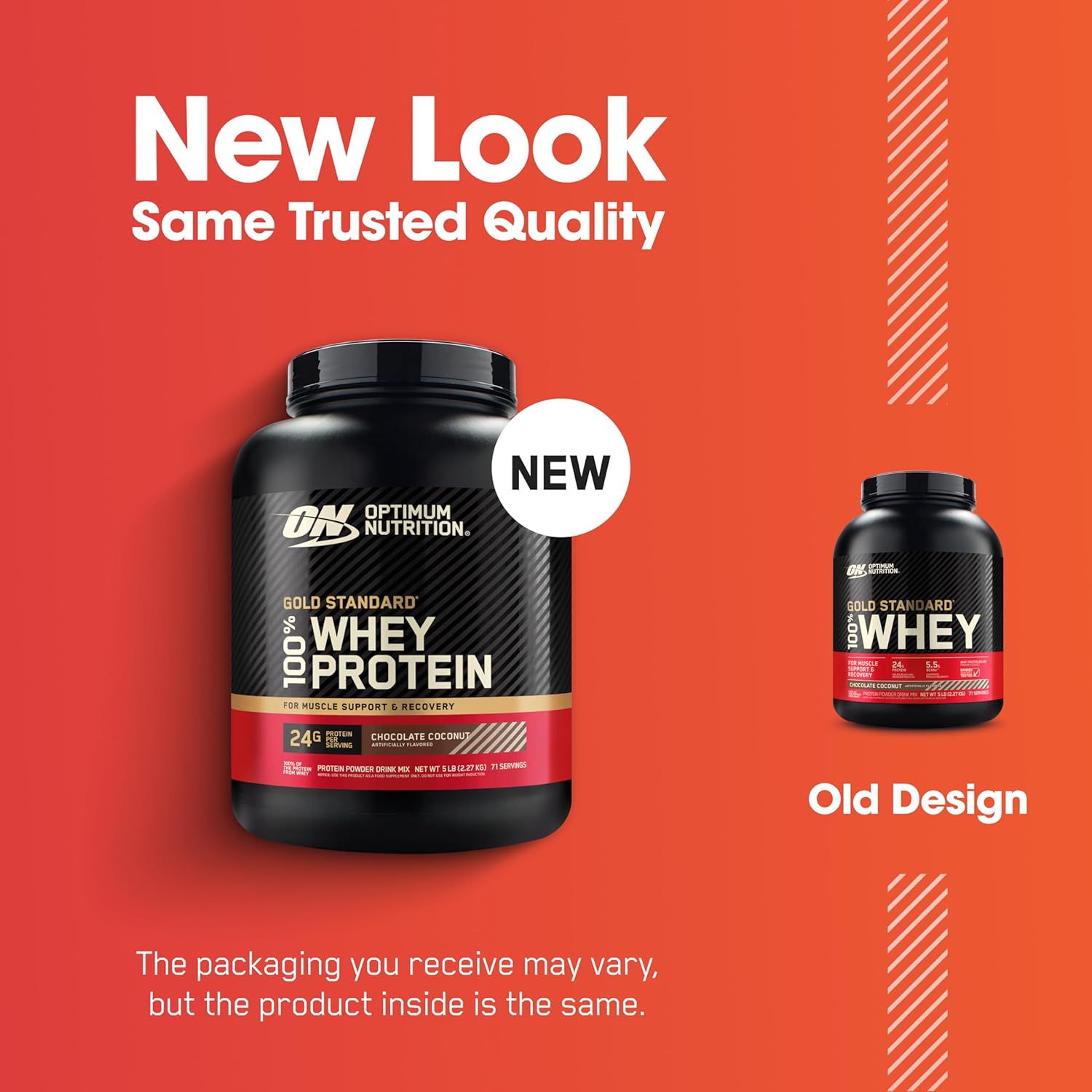 Optimum Nutrition Gold Standard 100% Whey Protein Powder, Chocolate Coconut, 5 - View 2
