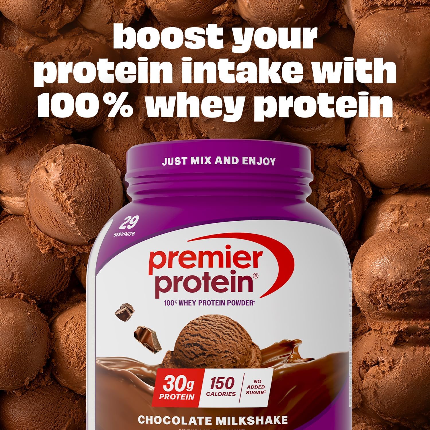 Premier Protein Powder, Chocolate Milkshake, 30g Protein, 1g Sugar, No Soy, - View 3