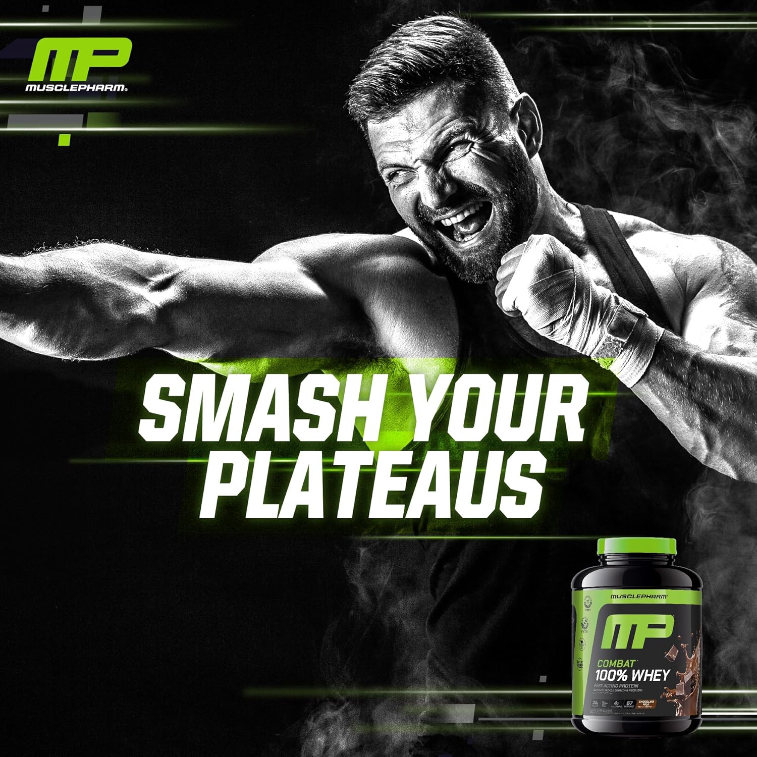 MusclePharm Combat 100% Whey Protein Powder, Chocolate Milk, Fast Recovery & - View 6