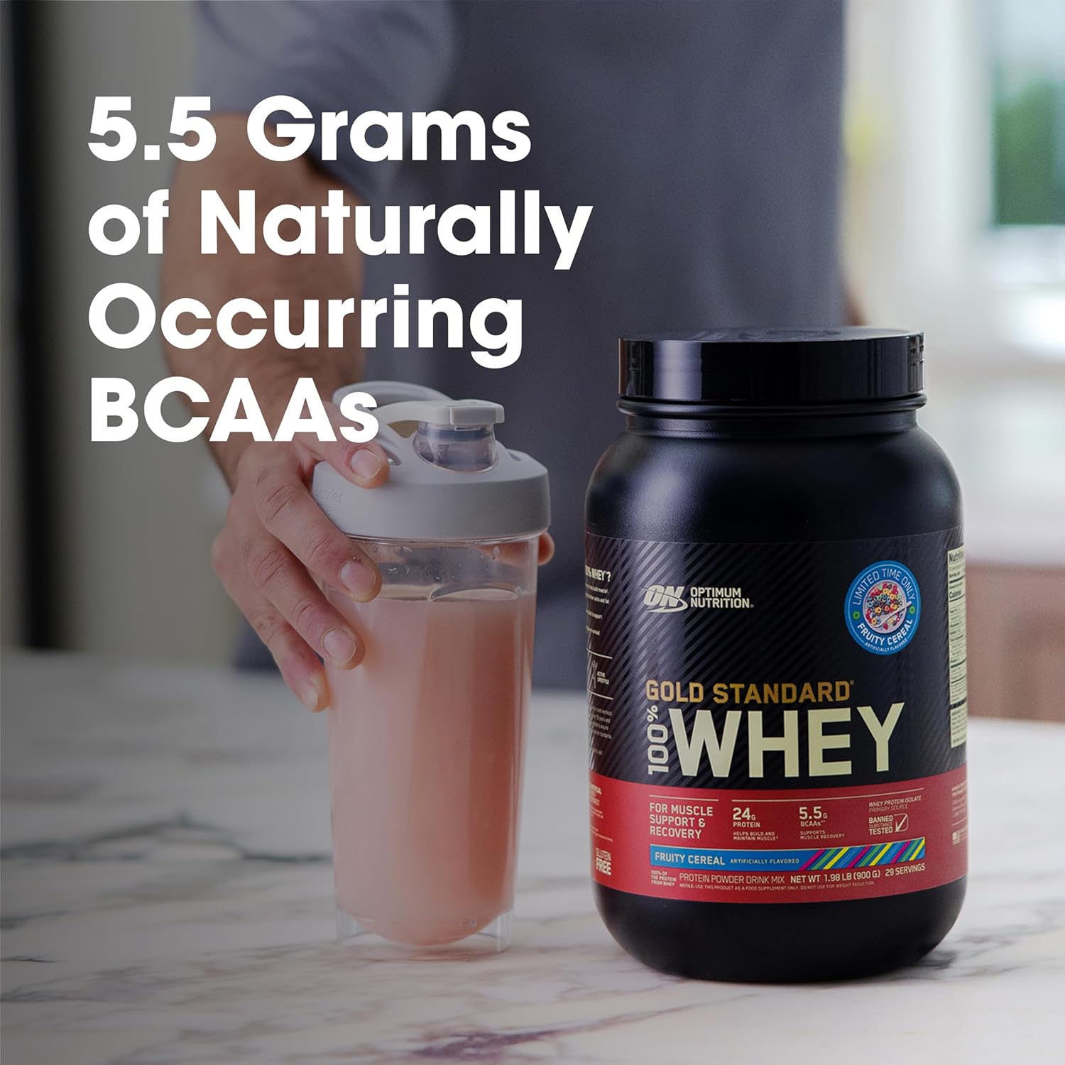 Optimum Nutrition New Flavor Gold Standard 100% Whey Protein Powder, Fruity - View 6