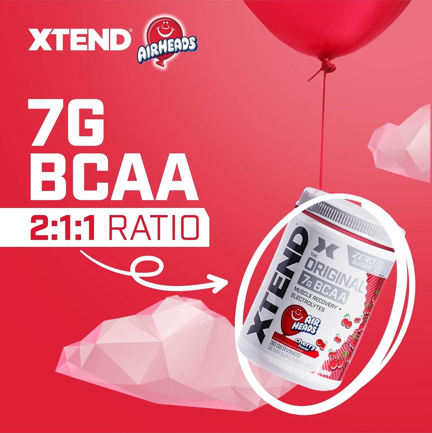 Xtend Original BCAA Powder, 7g BCAAs and 2.5g L-Glutamine for Muscle Recovery - View 2
