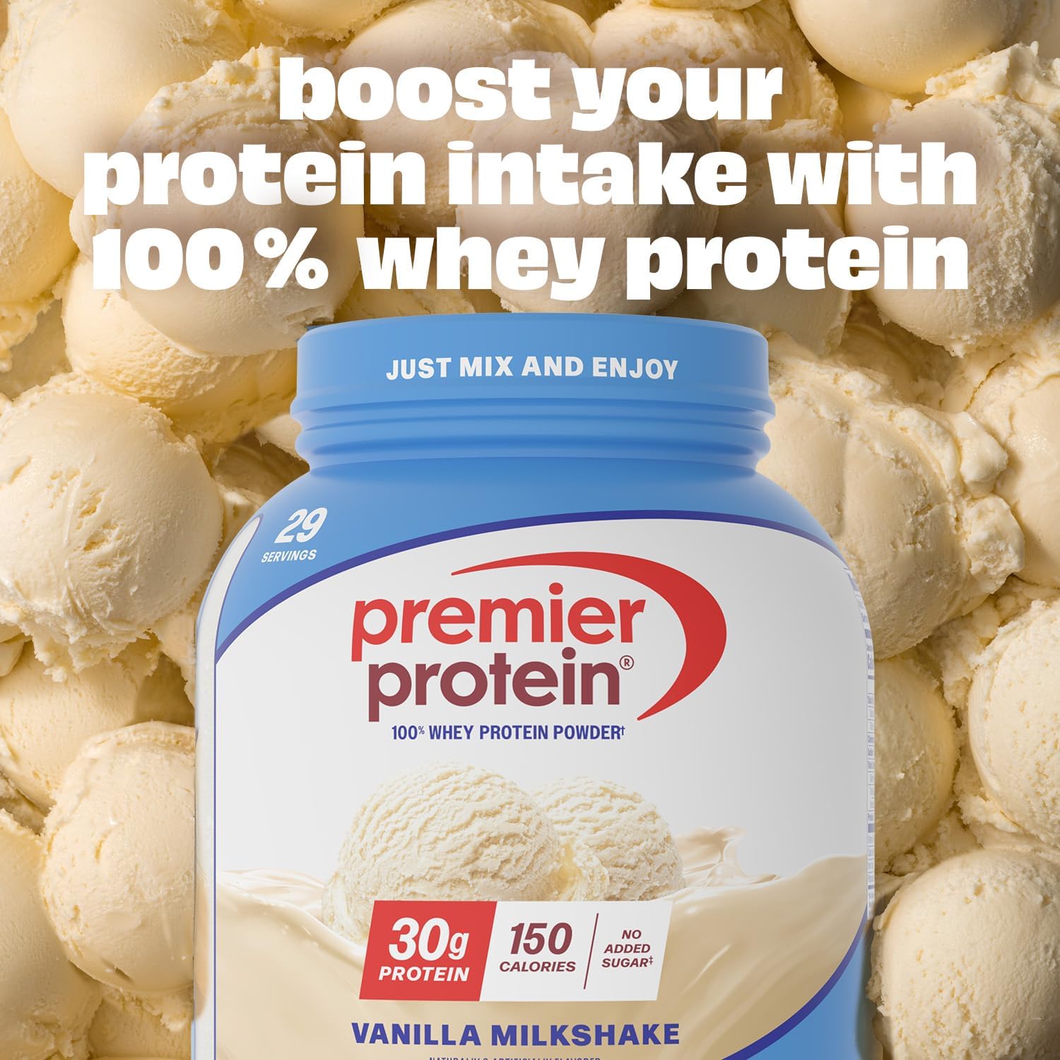 Premier Protein Powder, Vanilla Milkshake, 30g Protein, 1g Sugar, Gluten Free, - View 3