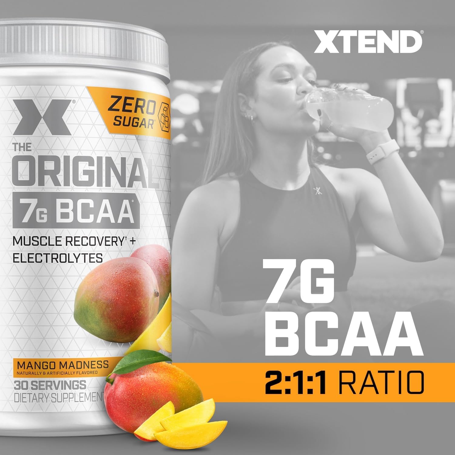 Xtend Original BCAA Powder, 7g BCAAs and 2.5g L-Glutamine for Muscle Recovery - View 3