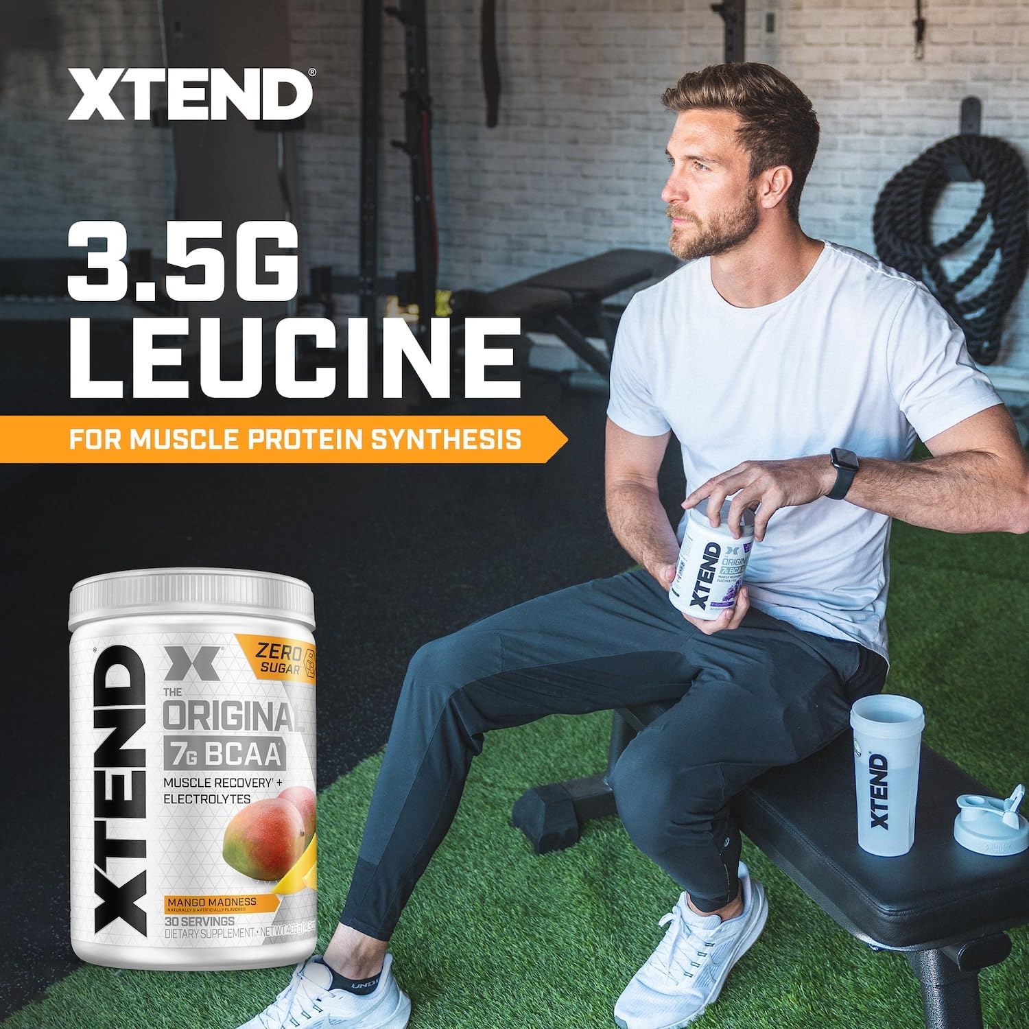 Xtend Original BCAA Powder, 7g BCAAs and 2.5g L-Glutamine for Muscle Recovery - View 4