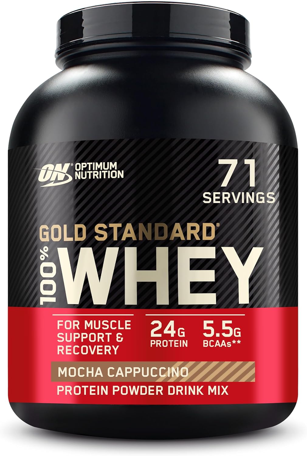 Optimum Nutrition Gold Standard 100% Whey Protein Powder, Mocha Cappuccino, 5