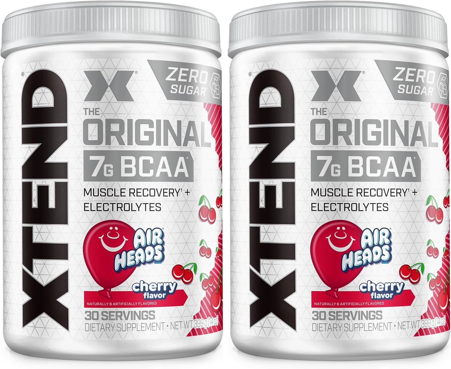 Xtend Original BCAA Powder Airheads Candy Flavor,7g BCAA and 2.5g
