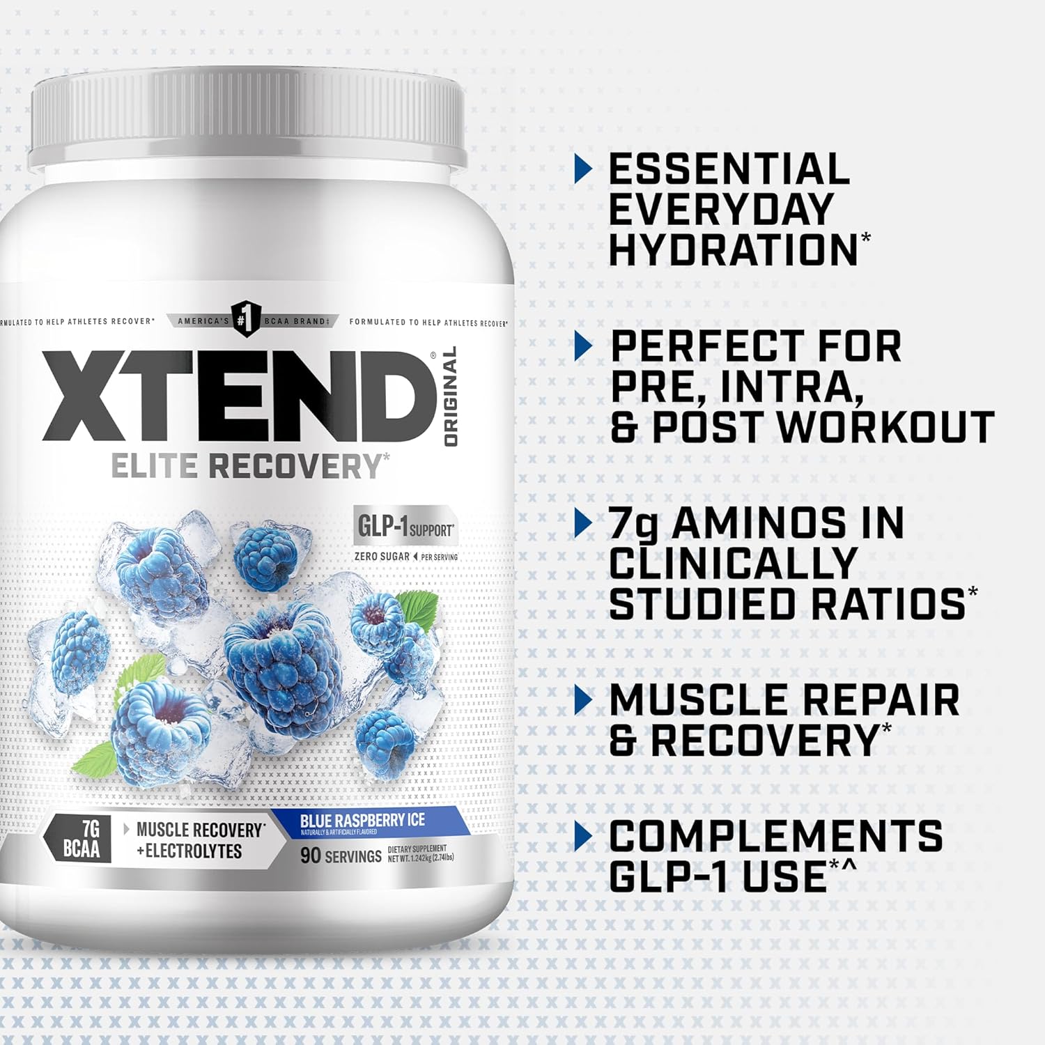 Xtend Original BCAA Powder, 7g BCAAs and 2.5g L-Glutamine for Muscle Recovery - View 4