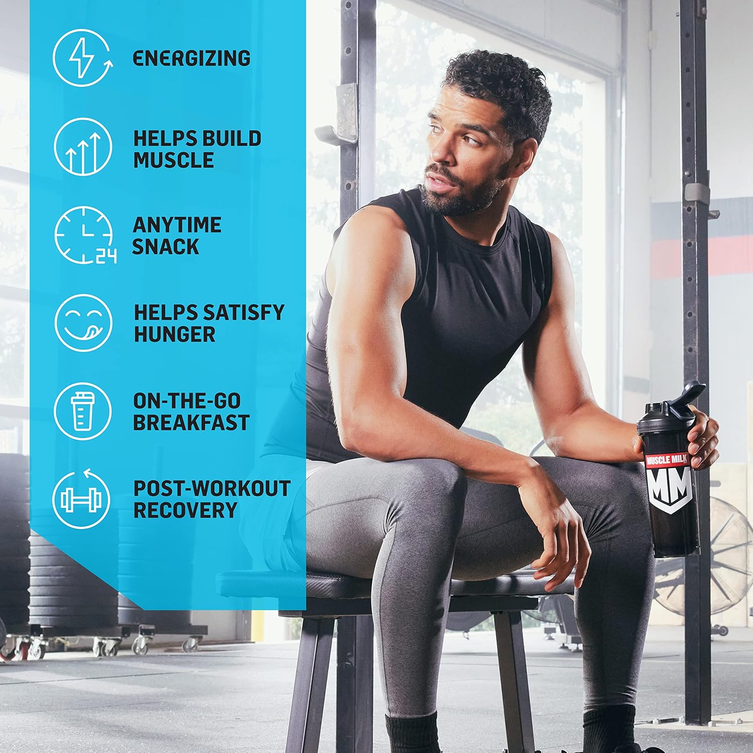 Muscle Milk Zero Protein Powder, Chocolate & Vanilla, 15g Protein, 1.65lb, 25 - View 4
