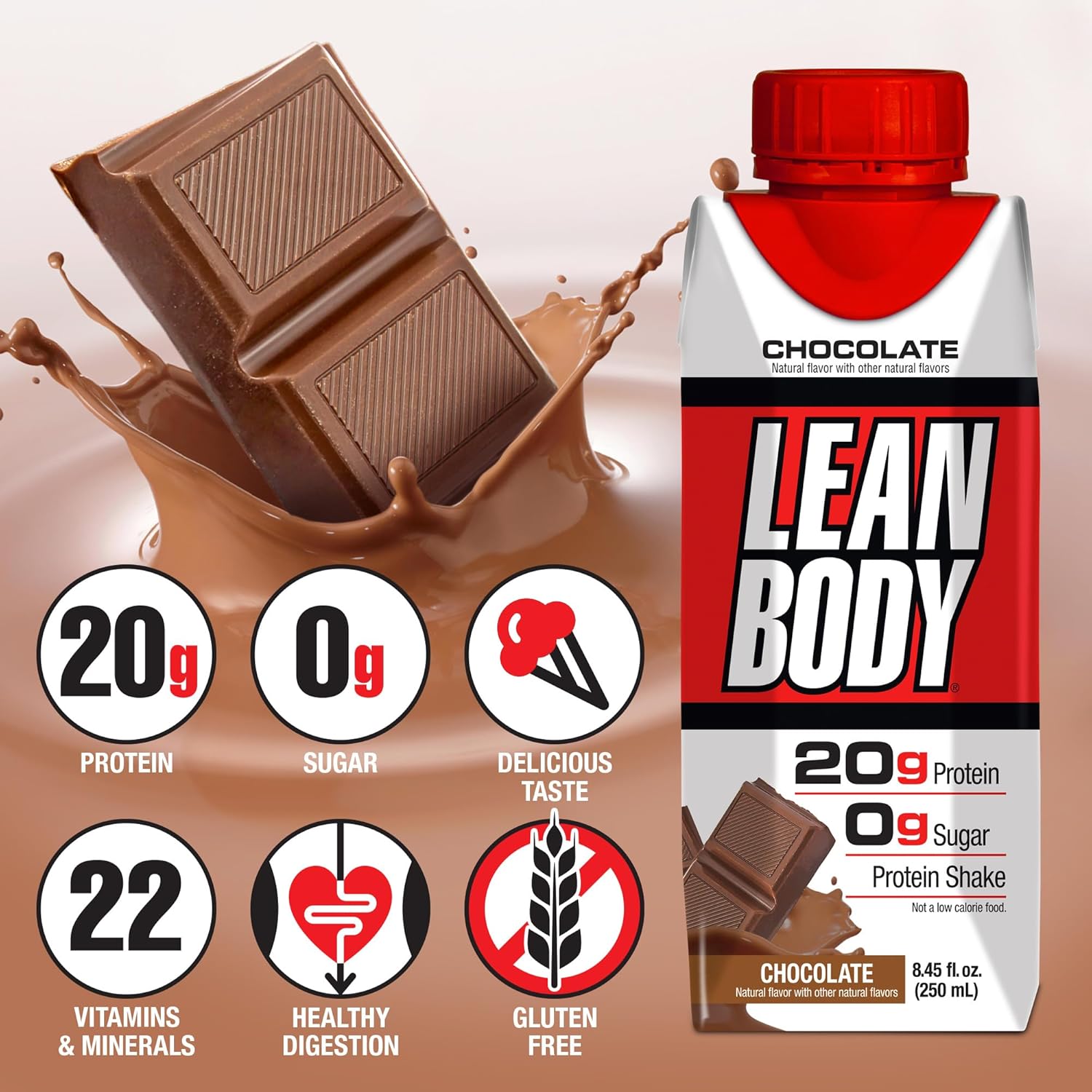 LABRADA NUTRITION - Lean Body RTD Whey Protein Shake, Convenient On-The-Go Meal - View 3