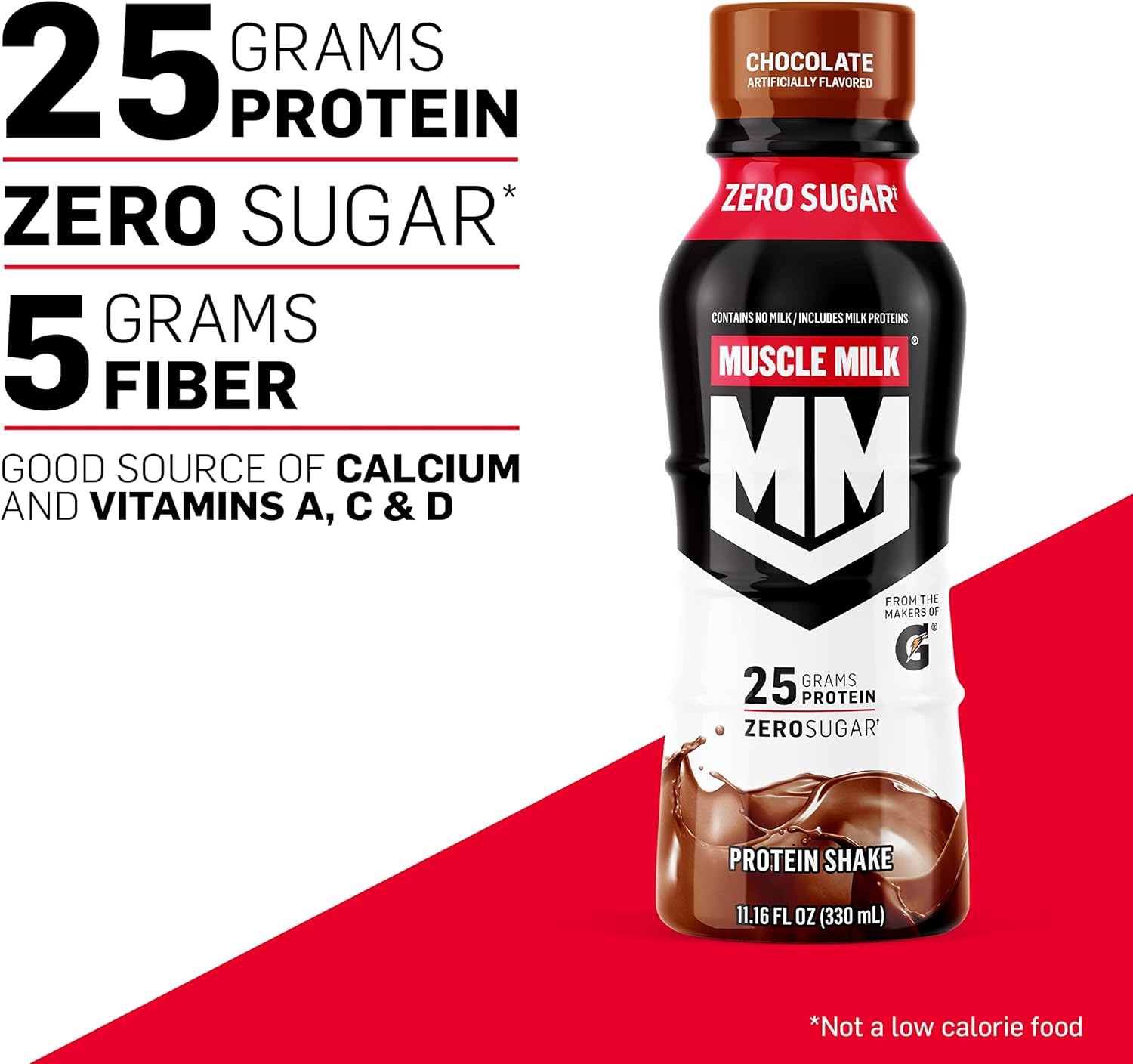 Muscle Milk Genuine Protein Shake, Vanilla Creme, 11.16 Fl Oz Bottle & Zero - View 4
