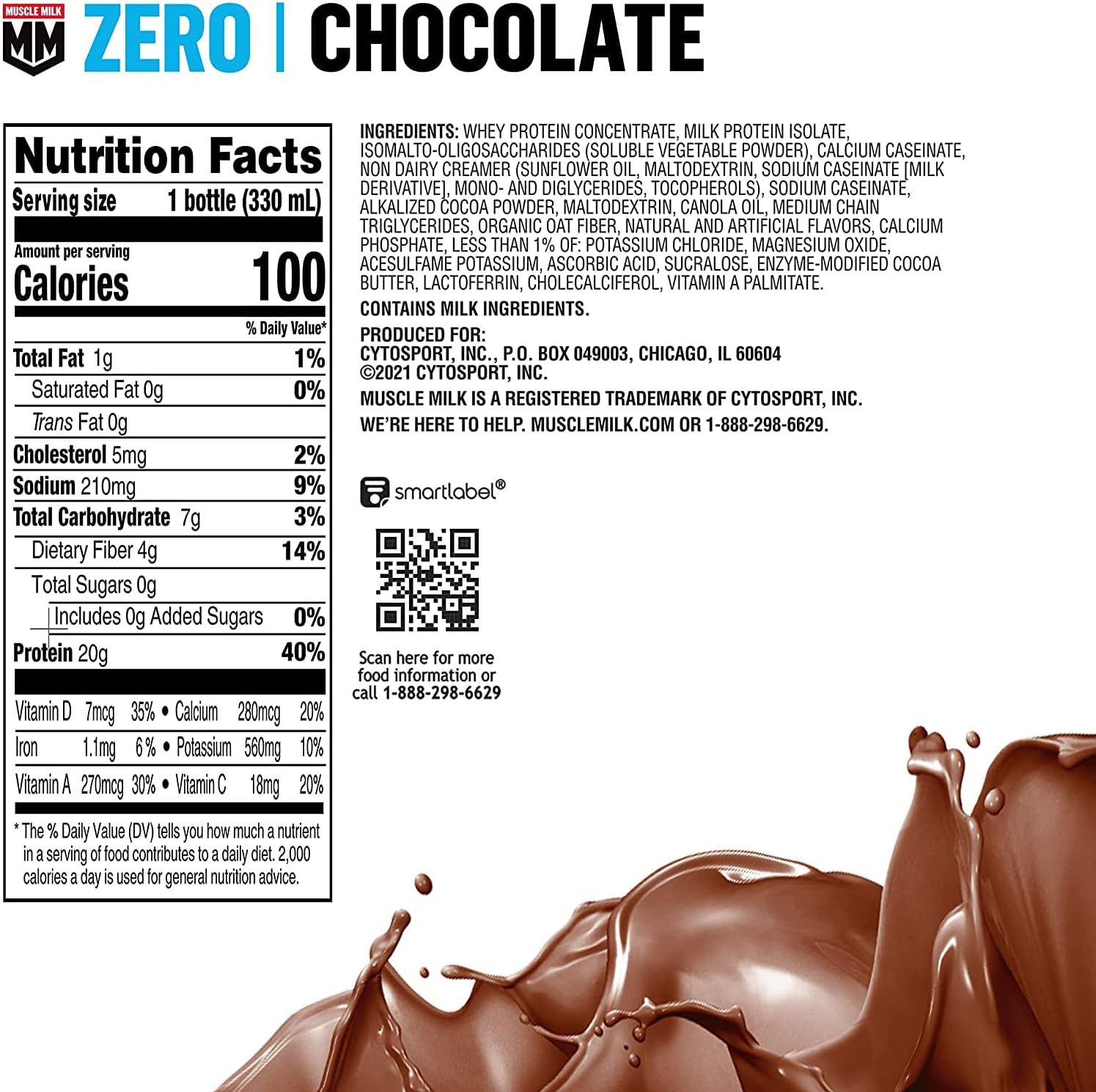 Muscle Milk Genuine Protein Shake, Vanilla Creme, 11.16 Fl Oz Bottle & Zero - View 6