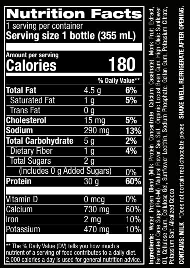 Jocko Mölk 30g Grass Fed Protein Shakes – No Added Sugar Protein Drinks KETO - View 2