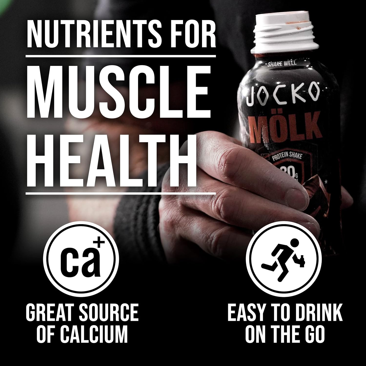 Jocko Mölk 30g Grass Fed Protein Shakes – No Added Sugar Protein Drinks KETO - View 5