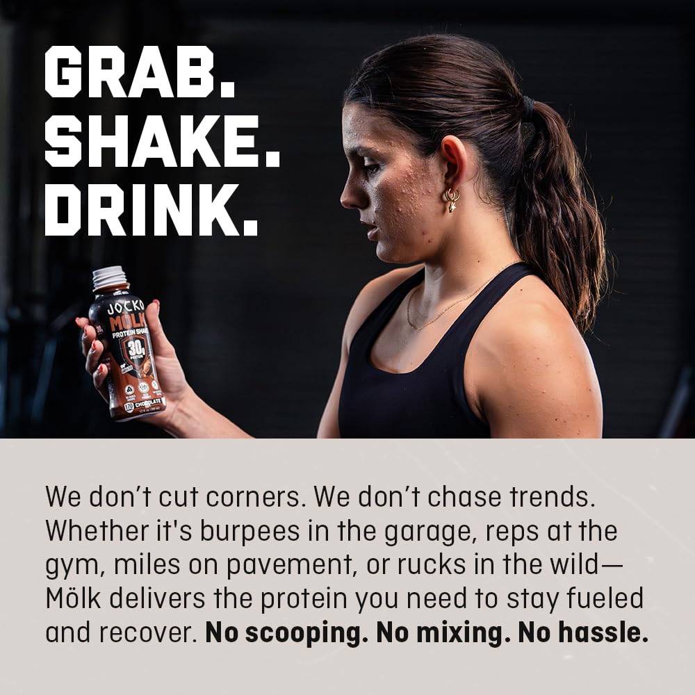 Jocko Mölk 30g Grass Fed Protein Shakes – No Added Sugar Protein Drinks KETO - View 4