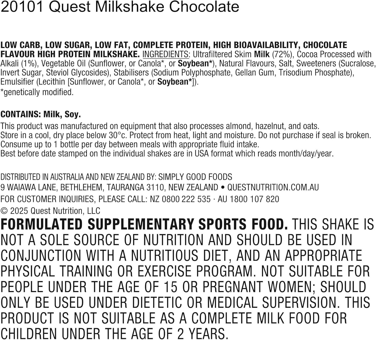 Quest Nutrition Chocolate Protein Shake,45g Protein,2g Sugar,4g Net Carbs,Ready - View 6