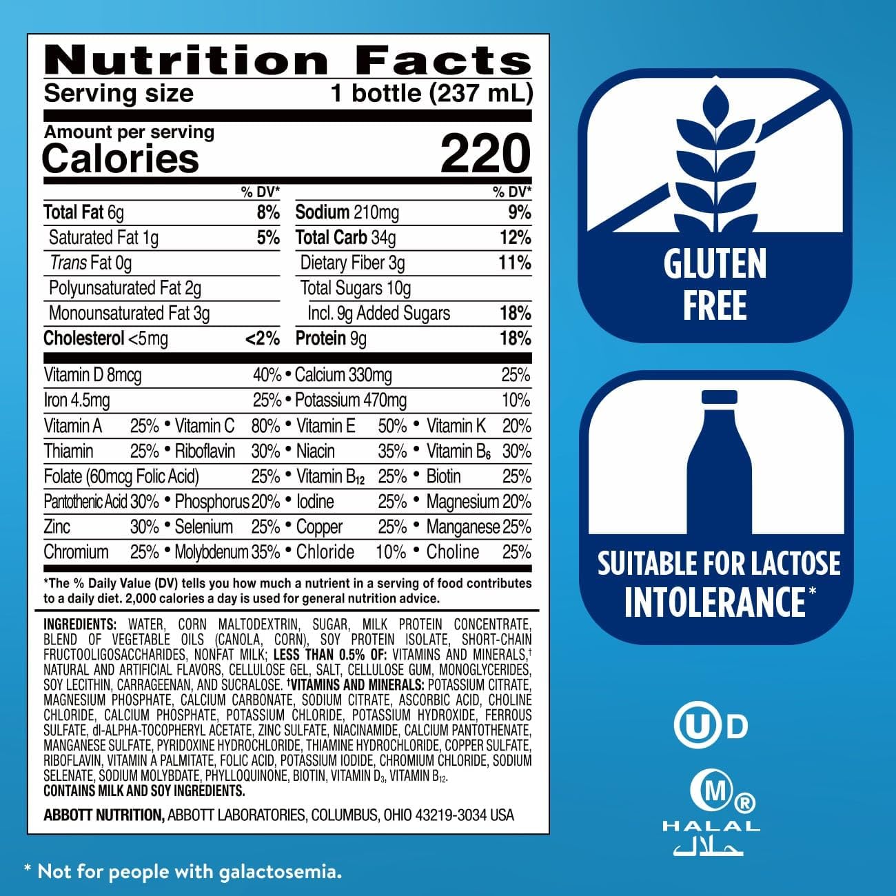 Ensure Original Vanilla Nutrition Shake With Fiber | Small Meal Replacement - View 5