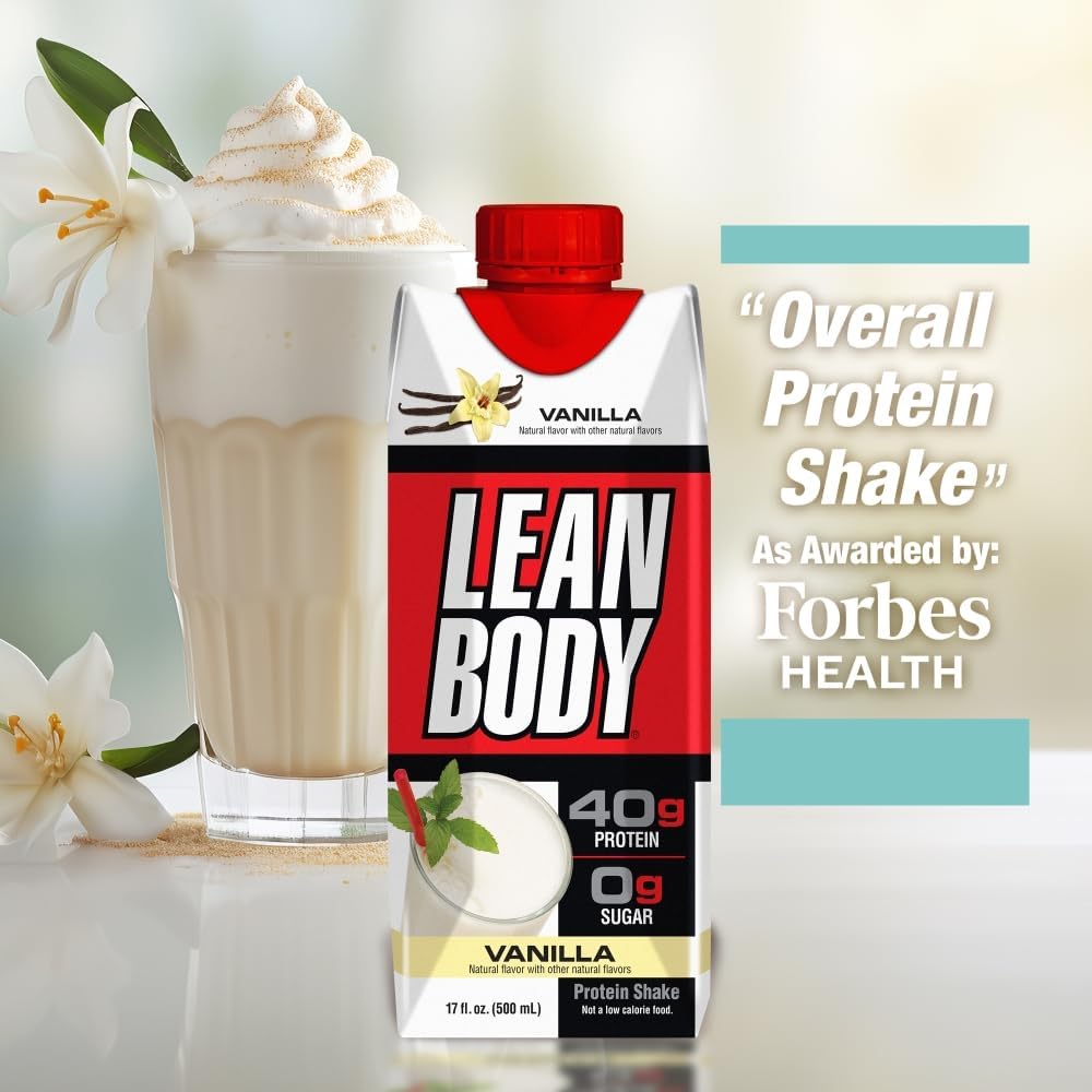 Labrada Lean Body Ready-to-Drink Vanilla Protein Shake,40g Protein,Whey Blend,0 - View 2