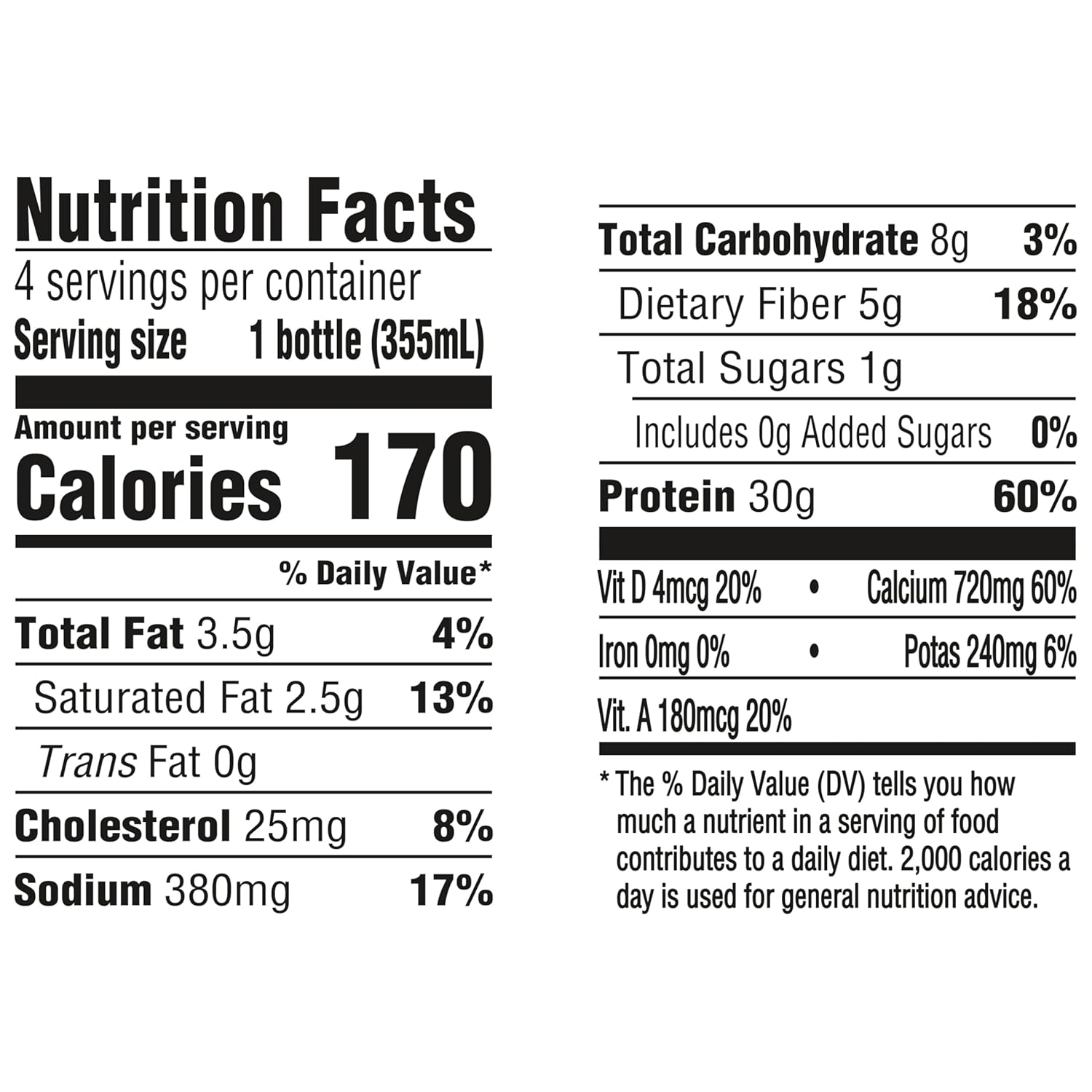 Oikos Protein Shake, Salted Caramel, 30g High Protein Drinks, Shelf Stable, - View 2