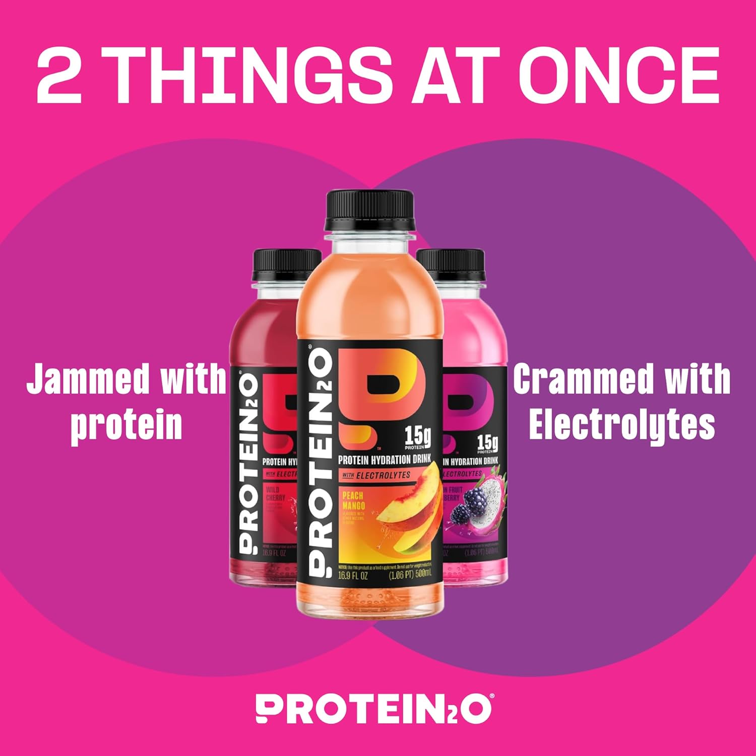 Protein2o Hydration Drink - 2-in-1 Liquid Clear Whey Protein Isolate and - View 3