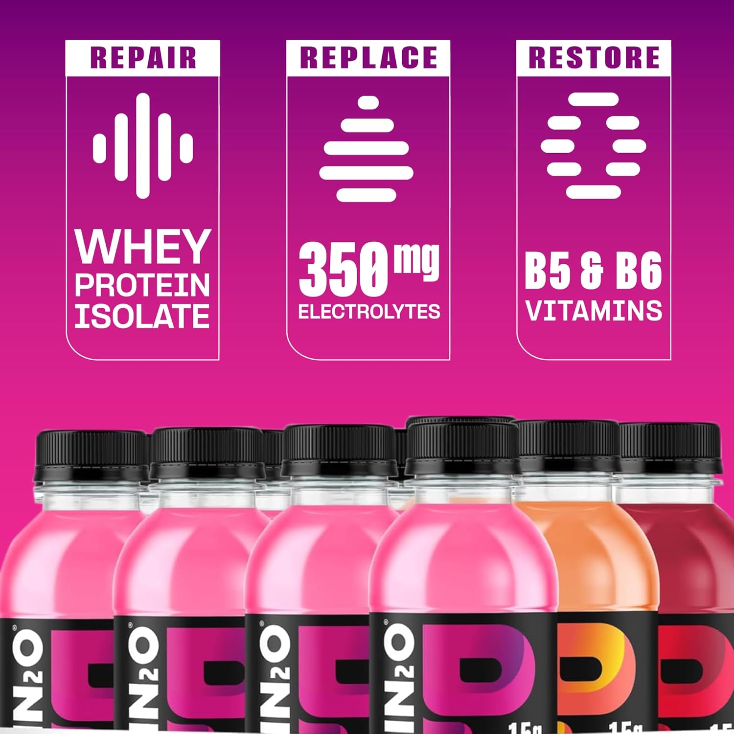 Protein2o Hydration Drink - 2-in-1 Liquid Clear Whey Protein Isolate and - View 6