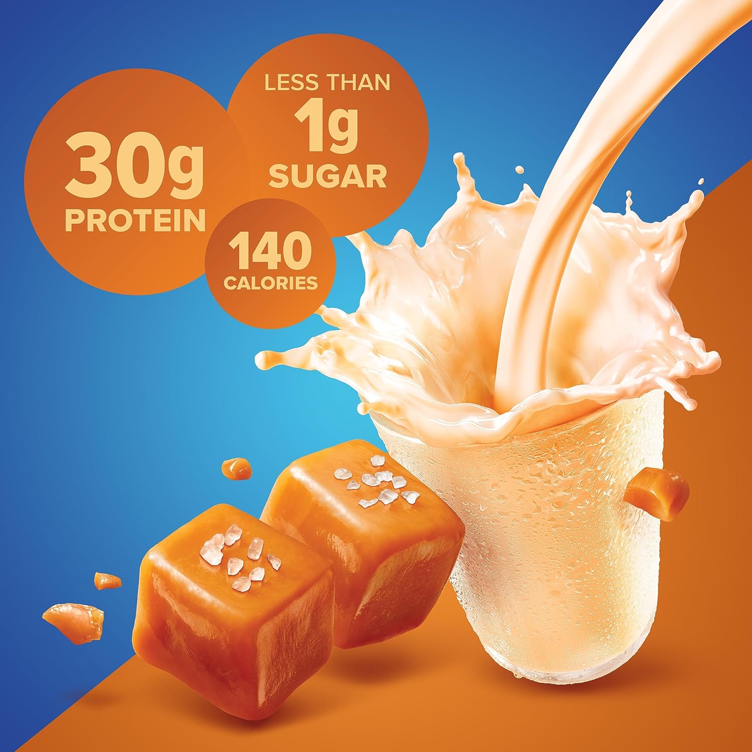 Pure Protein Salted Caramel Shake, Ready to Drink and Keto-Friendly, Vitamins - View 4