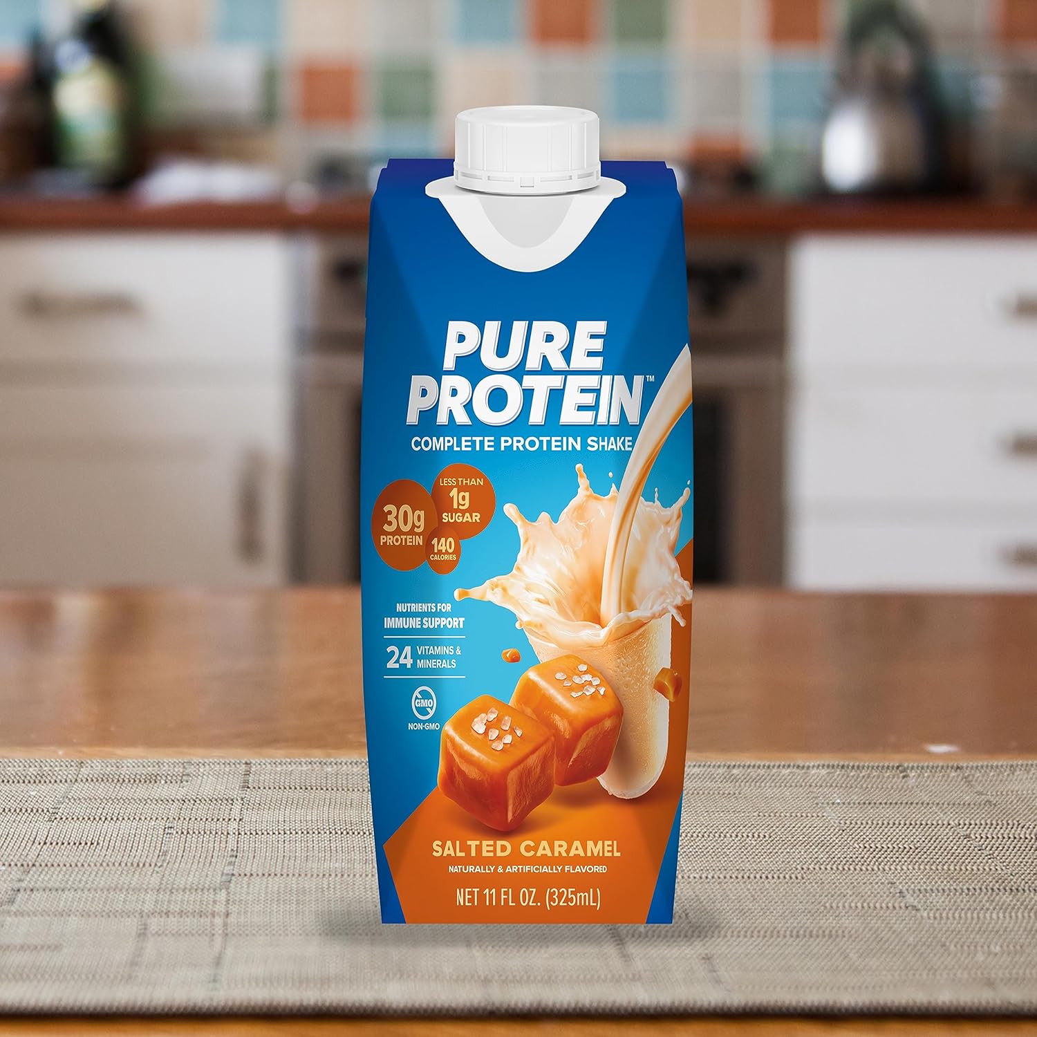 Pure Protein Salted Caramel Shake, Ready to Drink and Keto-Friendly, Vitamins - View 6