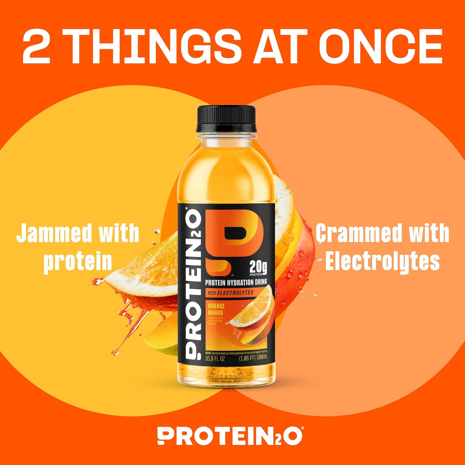 Protein2o Hydration Drink - 2-in-1 Liquid Clear Whey Protein Isolate and - View 2
