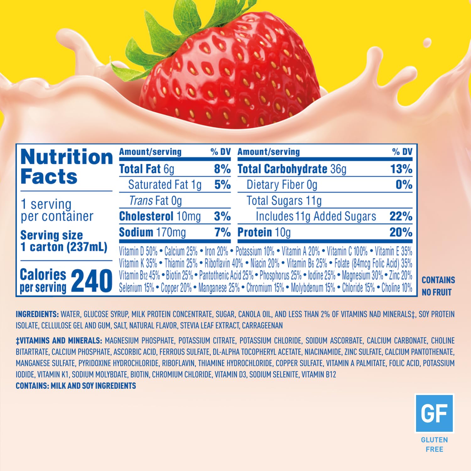 Carnation Breakfast Essentials Ready-to-Drink Creamy Strawberry, 8 FL OZ - View 2