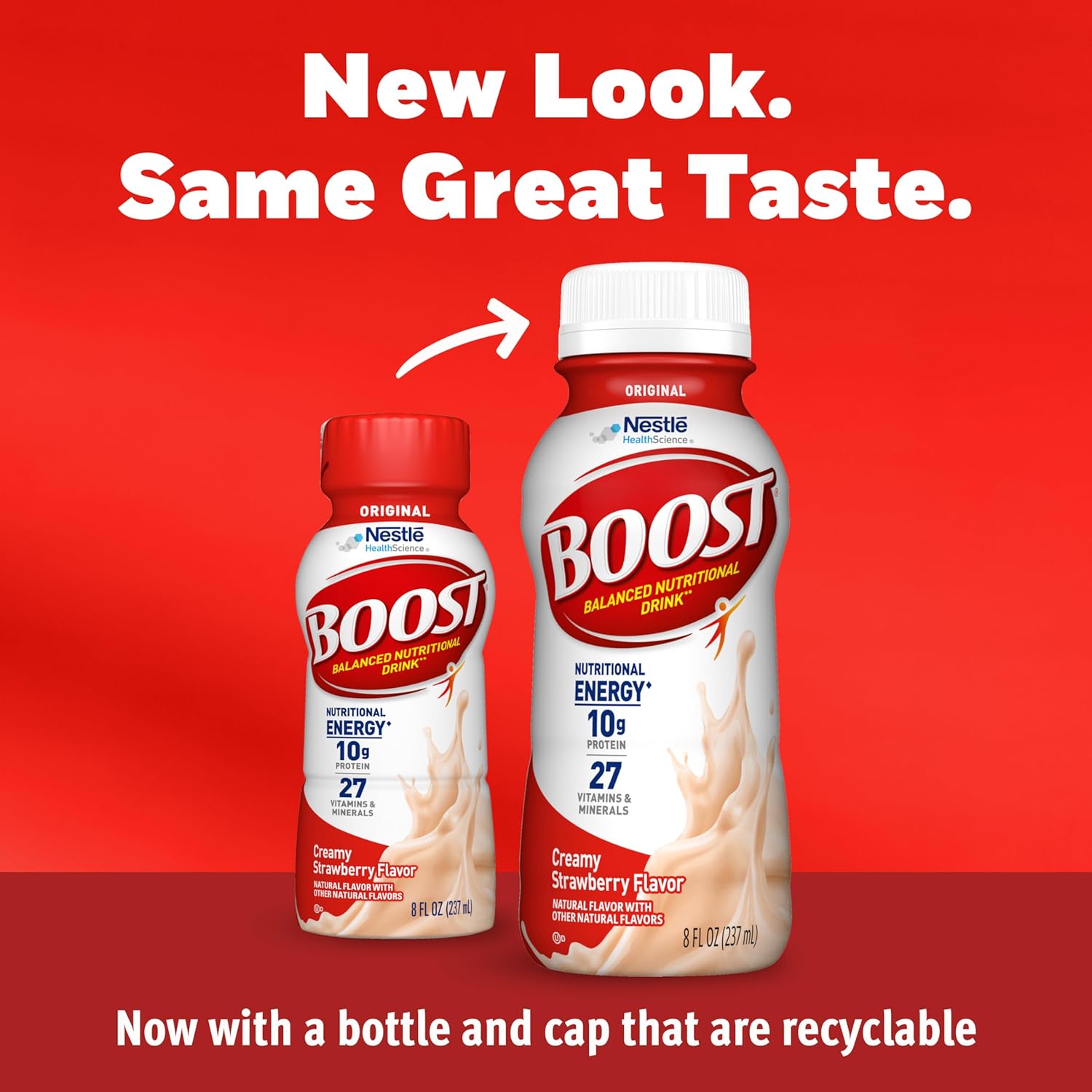 BOOST Original Ready to Drink Nutritional Drink, Creamy Strawberry, 8 fl oz - View 2