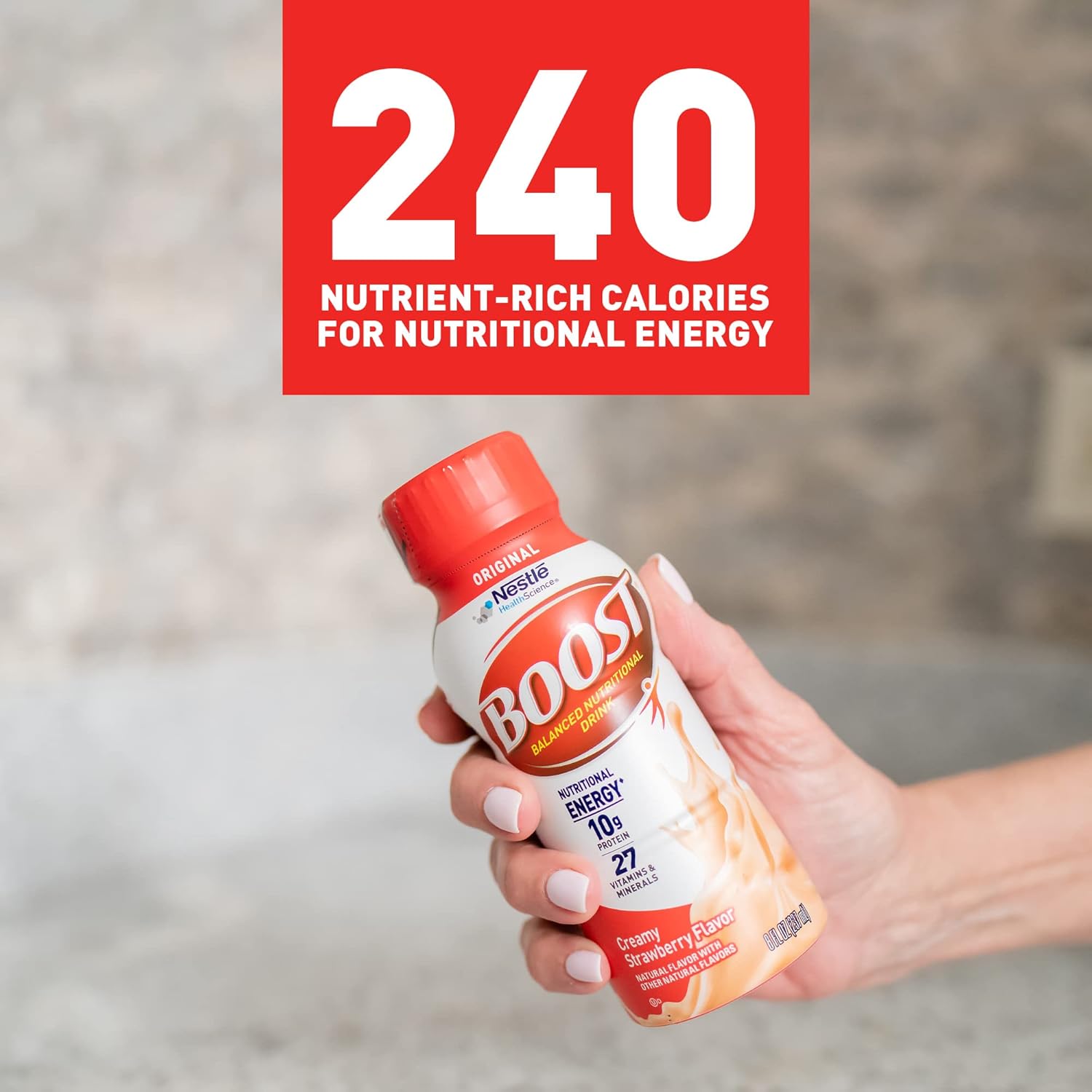 BOOST Original Ready to Drink Nutritional Drink, Creamy Strawberry, 8 fl oz - View 4