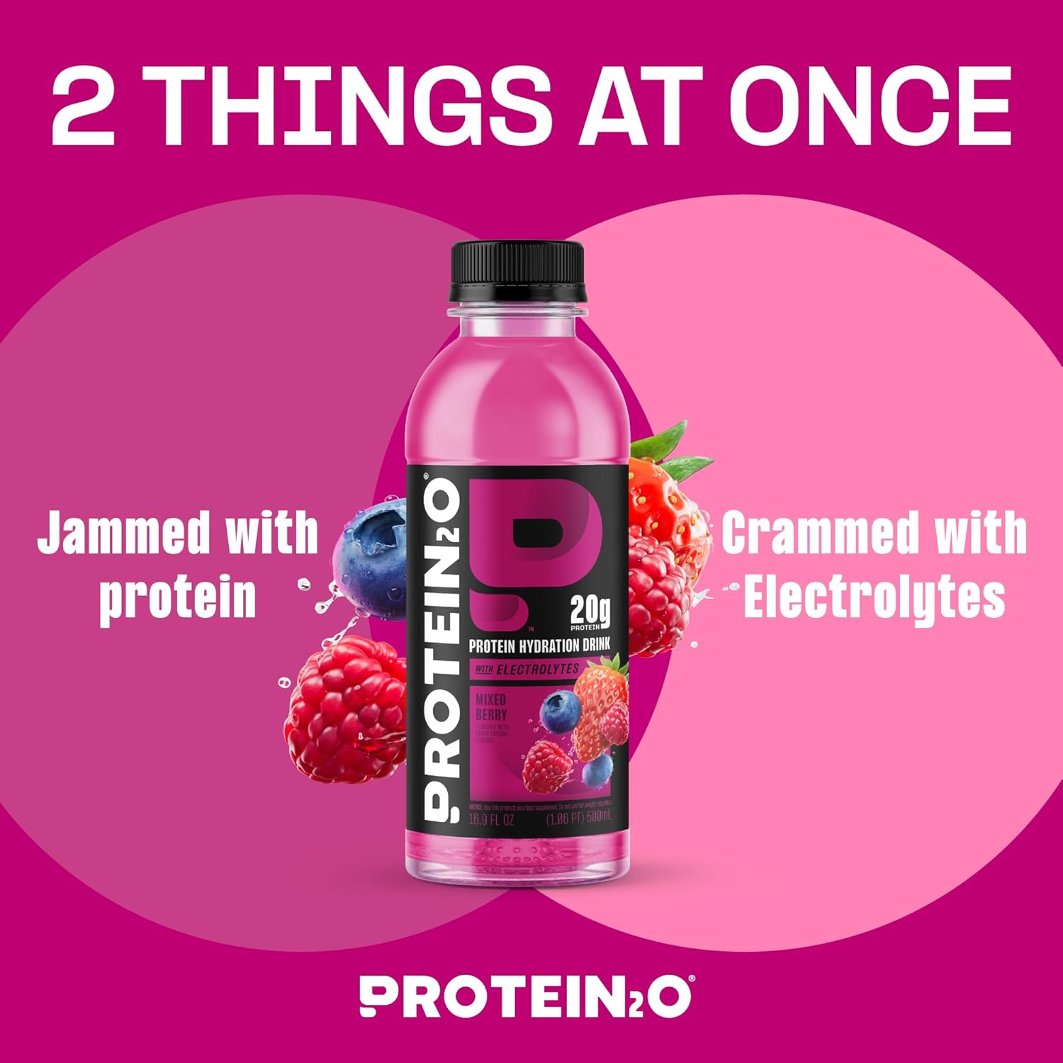 Protein2o Hydration Drink - 2-in-1 Liquid Clear Whey Protein Isolate and - View 2