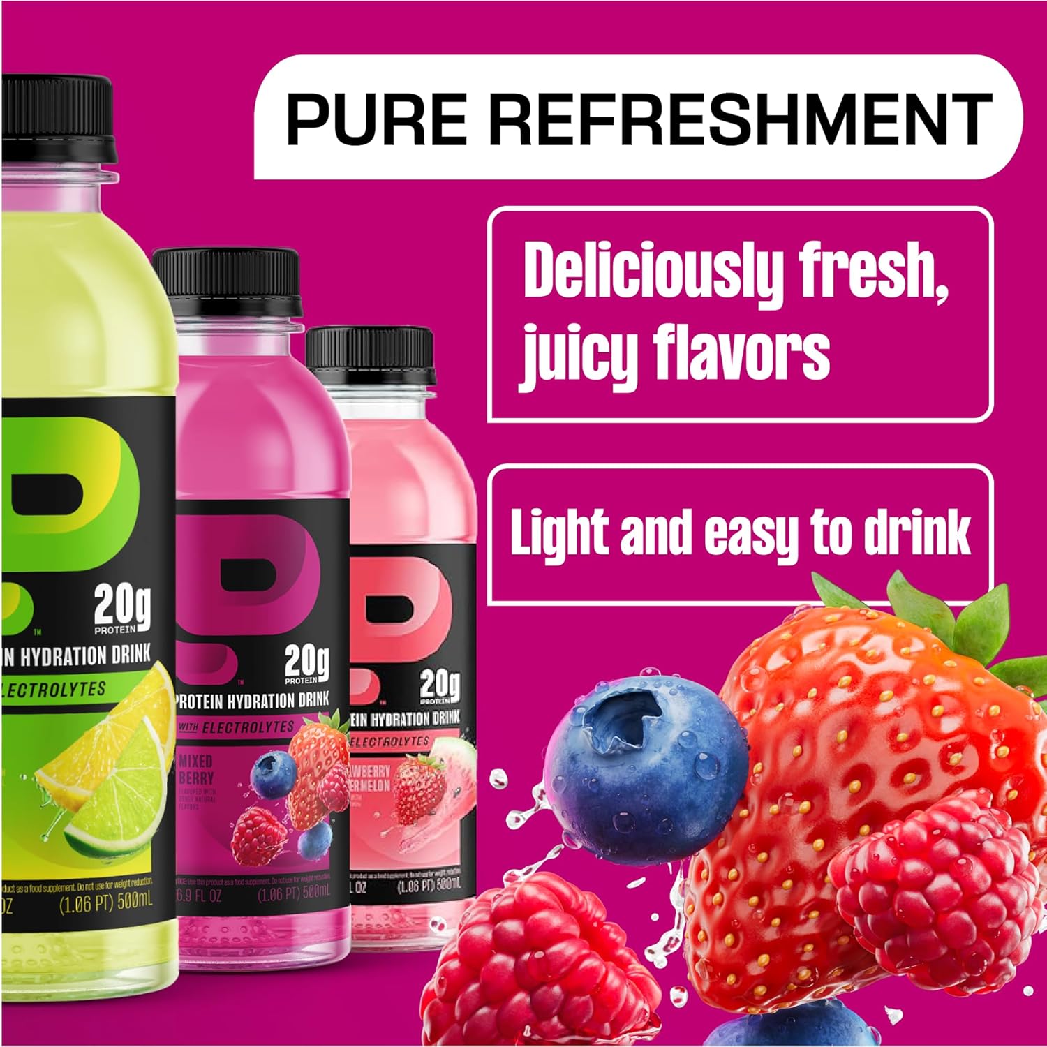 Protein2o Hydration Drink - 2-in-1 Liquid Clear Whey Protein Isolate and - View 4