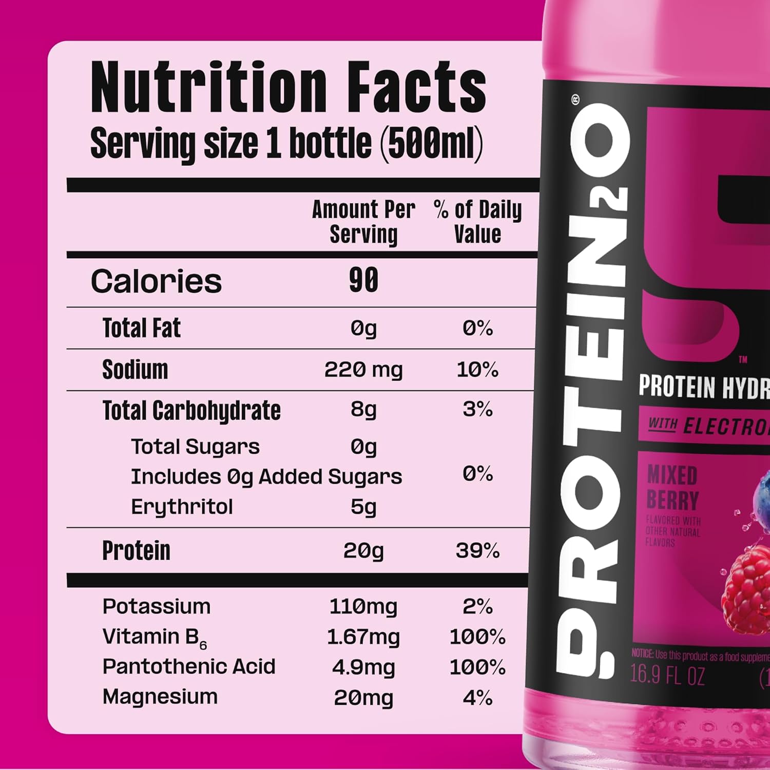 Protein2o Hydration Drink - 2-in-1 Liquid Clear Whey Protein Isolate and - View 6